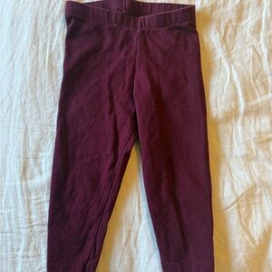 Cat & Jack Burgundy Leggings Toddler Girl 18M Stretch Pants